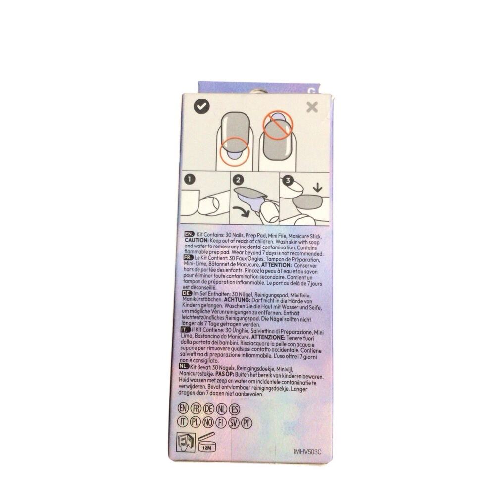 imPRESS Press On Nails Festive Holiday Christmas No Glue Manicure Short - Picture 3 of 5